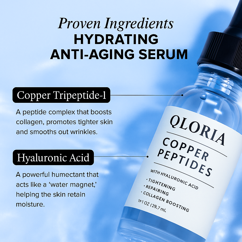 Qloria GHK-Cu™ Copper Peptide Serum